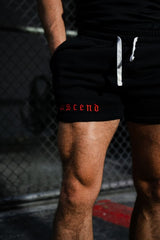 ASCEND Bodybuilding Shorts | Red Ascend Athletic 