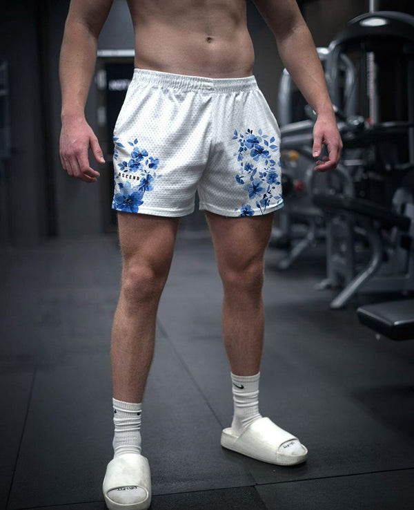 Floral Shorts | Blue ODMPOD 