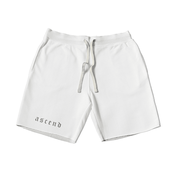 ASCEND Bodybuilding Shorts | White Ascend Athletic 